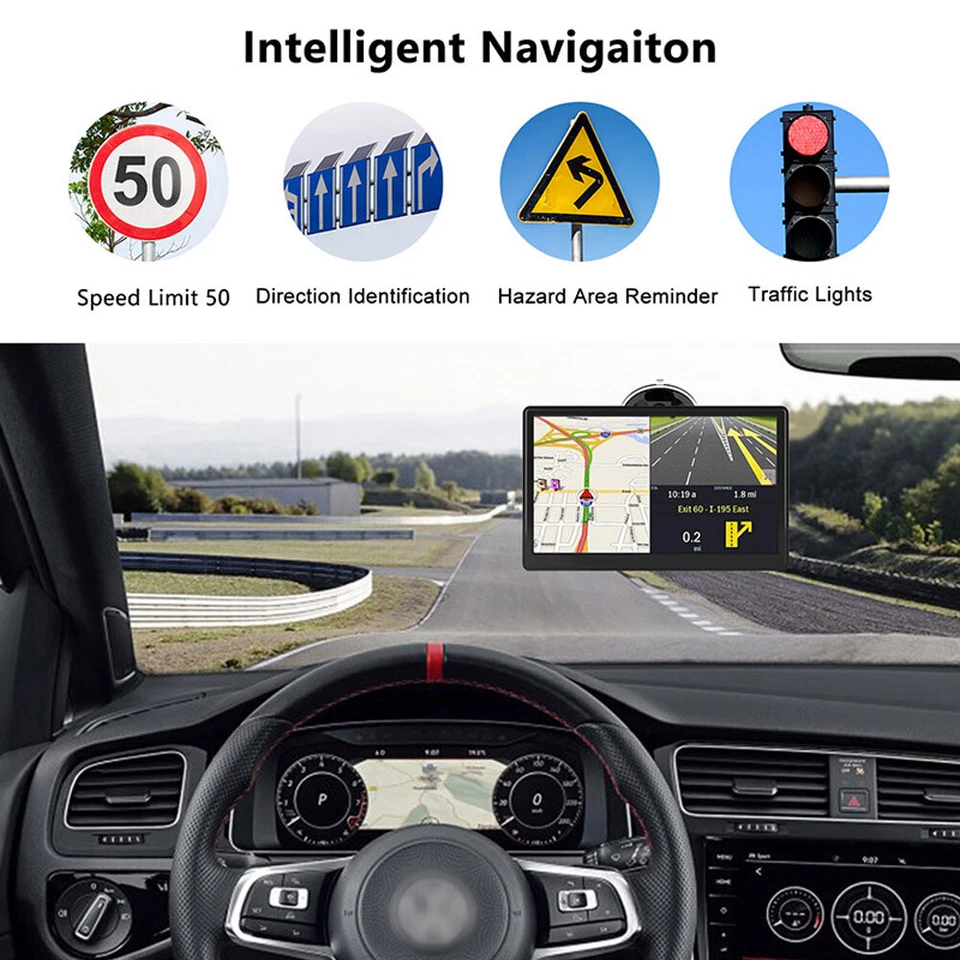 GPS Navigation For Car/Truck Touch Screen Maps w/ Spoken Direction 7" 8G+256M US - Image 4 of 4