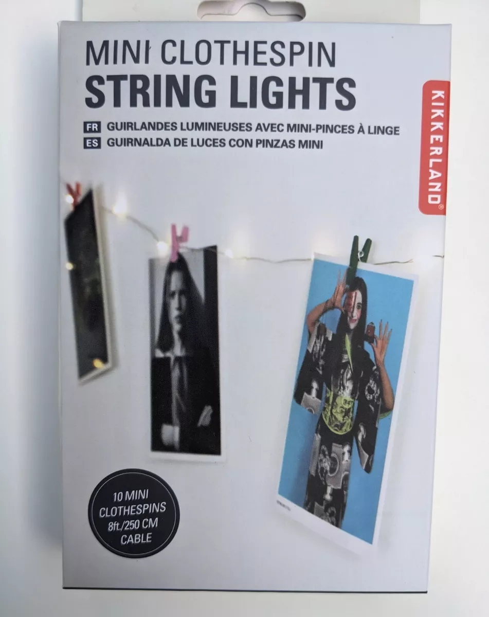 Mini clothespin string lights online