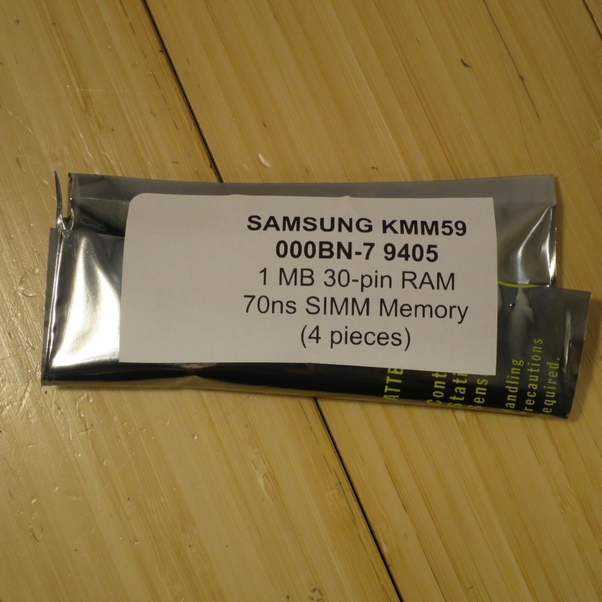 Samsung 4x 1MB 70ns 30-Pin SIMM Memory KMM591000BN-7 | Tested