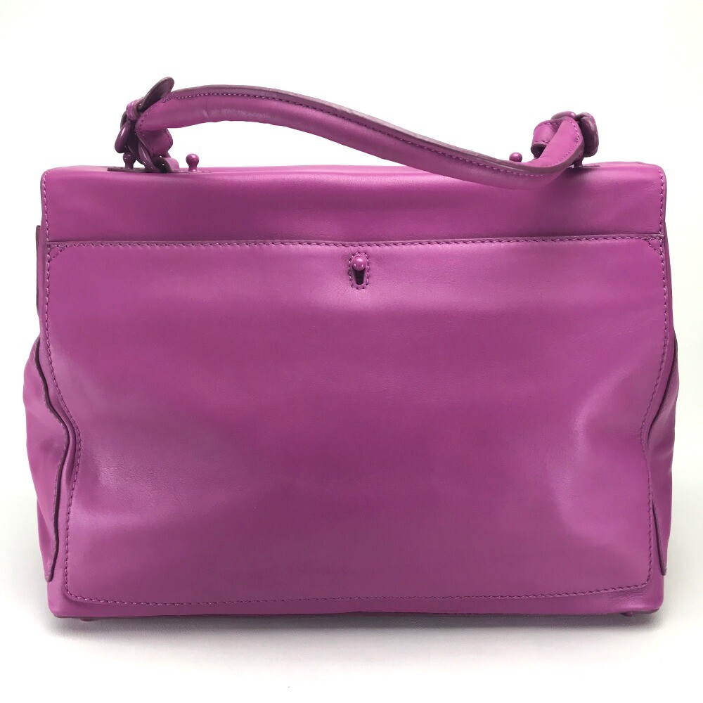 THOMAS WYLDE Large size Hand Bag Shoulder Bag Pink-Purple Leather