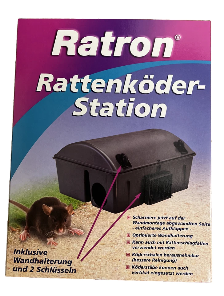 Frunol Delicia Ratten Köder Station Ratron Etisso Rattenköderstation Bora ✅ - Bild 2 von 2