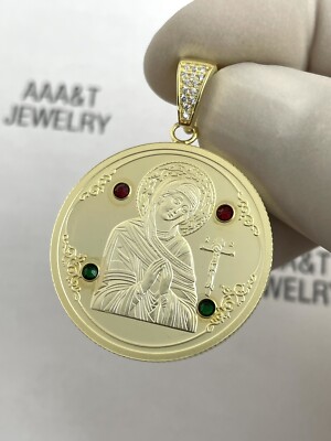 925 Solid Sterling Silver Virgin Mary Pendant | eBay