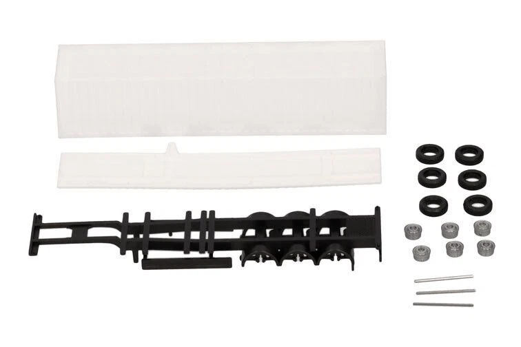 HERPA - Semirimorchio porta container 40 piedi bianchi in kit - 2 unità - 1/1... - Immagine 2 di 3