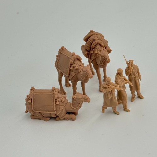 1/72 Scale Resin Model 3 Taliban soldiers 3 camels Tabletop Unpainted Miniature - Picture 7 of 8