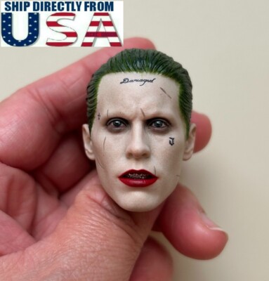 1/6 Joker Head sculpt Jared Leto Suicide Squad For 12'' Hot Toys Male Figure USA