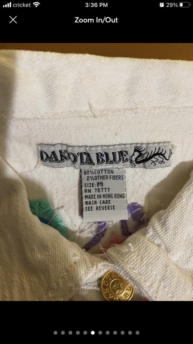 Jacket jeans Dakota blue vintage 90, A Size M | eBay