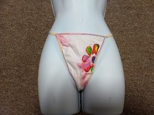 Victorias Secret Cotton Thong Pink Tie-Dye Medium NWOT