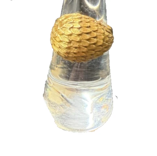 意大利纯 18k 金精美洋蓟叶圆顶戒指 尺寸 6,标记 750 8.9 克 — 第 2/4 张图片