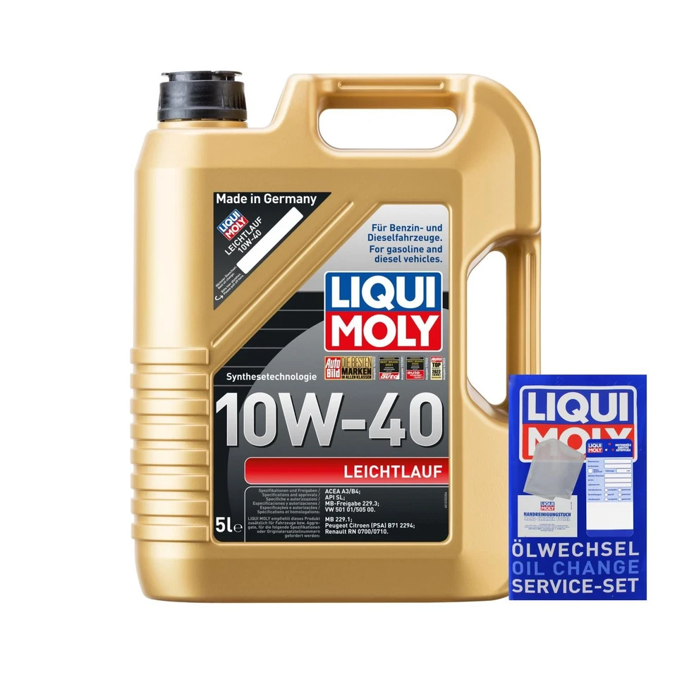 MANN Inspection Set 7 L LIQUI MOLY Leichtlauf 10W-40 Pour Subaru Impreza Coupe - Photo 2/4