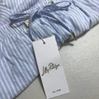 Lilly Pulitzer Croix Shorts Blue Oxford Stripe Size Medium NWT