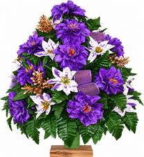 XL Christmas Cemetery Mixture-360 Degree-Cemetery Flower Arrangement