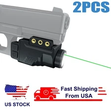 2 PCS 700 Lumens Green Sight Beam Pistol Light Laser Combo Tactical Flashlight