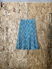Vintage Silk Skirt Paisley Print Sequin Embellished Hidden Side Zip Closure Sz8