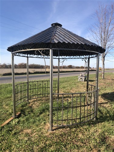 Metal Roof Gazebo, Backyard Gazebo, Metal Pergola, Outdoor Patio, Garden Arbor D
