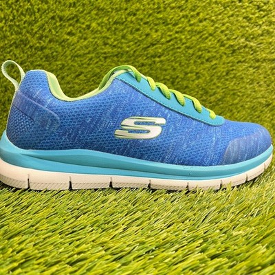 Skechers Healthcare Pro Comfort Flex Womens Size 8 Blue Slip Resistant Shoes