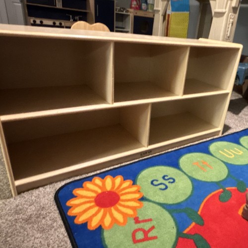 Kaplan Early Learning Co Wood Bookcase 2 Shelves 48x15x24in Kids Teens Beige
