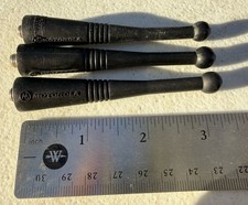 Lot of 3 Authentic Motorola OEM Stubby Portable Radio Antenna - Red Tip 3