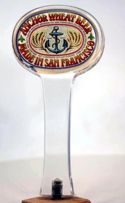 Anchor Brewing Co Liberty Ale Beer Tap Handle San Francisco Clear Acrylic 8''