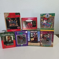 Hallmark Keepsake Ornaments" SANTA"  Trains Editions Many Brands Xmas Lot 