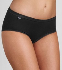 Image of Sloggi Basic+ Midi 3 Pair Pack - Black