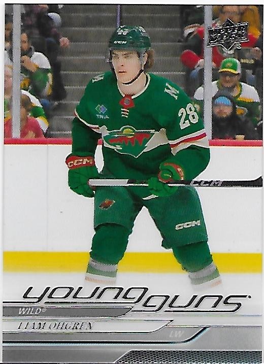 2024-25 UD #248 LIAM OHGREN YOUNG GUNS CLEAR CUT 24-25 UPPER DECK  WILD