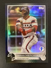 2022 Topps Series 1 1st Edition - Yermin Mercedes #141 black /25 + Base