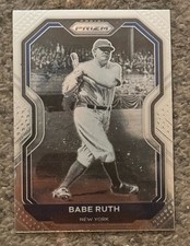 2021 Panini Prizm - Tier II Babe Ruth #182 Base Card - NEW YORK YANKEES