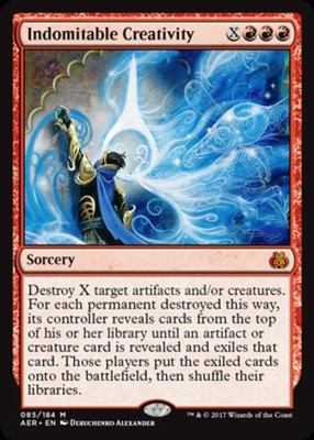 Indomitable Creativity -Foil Medium Play MTG Aether Revolt