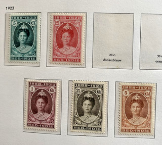 Netherlands Indies stamps mint 1925 key 2.5 5 gld values