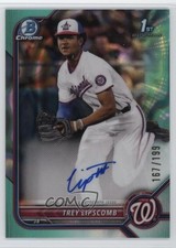 2022 Bowman Draft Chrome Pick Aqua Lava Refractor /199 Trey Lipscomb Auto 0yd4