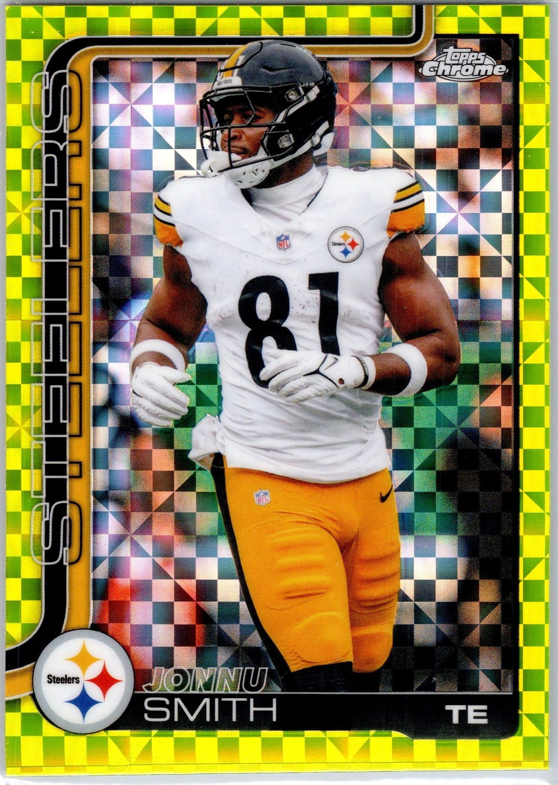 2025 Topps Chrome JONNU SMITH #257 Lime Green X Fractor