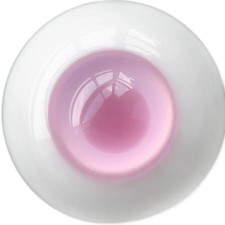 6mm 24mm Pink Glass Eyes Eyeball BJD Doll Dollfie Reborn Making Crafts