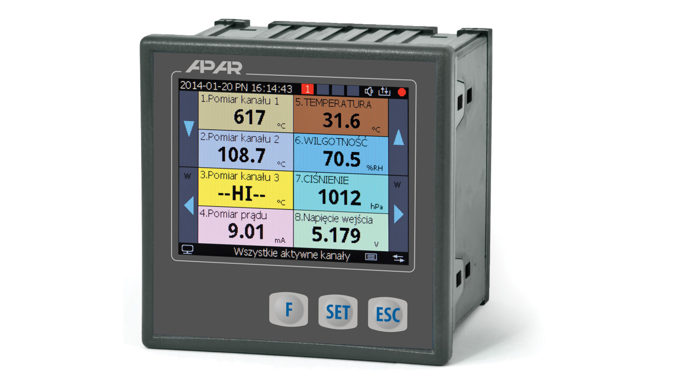 AR207/16U/S2/P/P/P/P/IP65 multi-channel data logger /T2UK