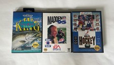 King Salmon Madden 95 NHLPA Hockey 93 - Sega Genesis Lot Of 3