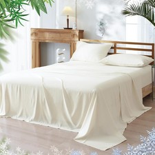 Cooling Sheets Set Twin Size, Rayon Derived from Bamboo  Polyester