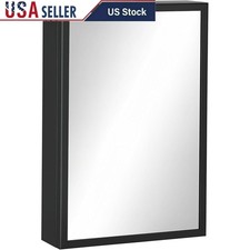 Wall Mounted Medicine Cabinet Mirrored Door Bathroom Storage Toiletries New