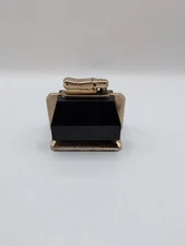 Vintage German Art Deco Black Table Lighter Colibri By Kresle