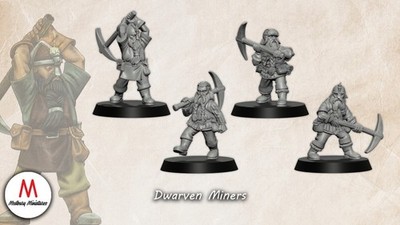 Zwerge Dwarf tabletop 28mm fantasy hobbit Mittelerde Medbury Miniatures