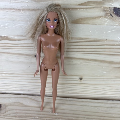Lote De 4 Muñecas Barbie Fashionista Mattel Niña Muñeca Ojos Azules Rubia Desnuda - Imagen 7 de 21