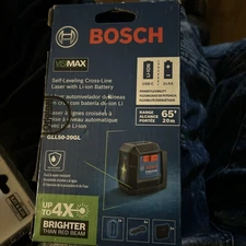 New Bosch GLL50-20GL Self-Leveling Cross-Line