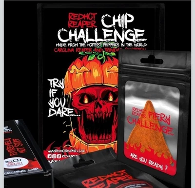 TWO x 1 CHIP CHALLENGE-WORLDS HOTTEST CHILLI CHIP🔥- (Solo Challenge) HALLOWEEN - Image 1 of 4