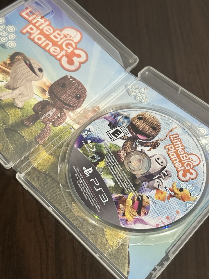 Jeu Little Big Planet 3 Pour PS3 - Version Française, Très Bon état, Complet Avec Boîte
