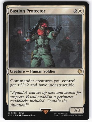 Bastion Protector R MTG Commander: FINAL FANTASY 233 NM