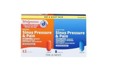 #ad NEW Walgreens 12 Daytime amp; 8 Nighttime Sinus Pressure amp; Pain Caplets EXP 3 2026 $11.37