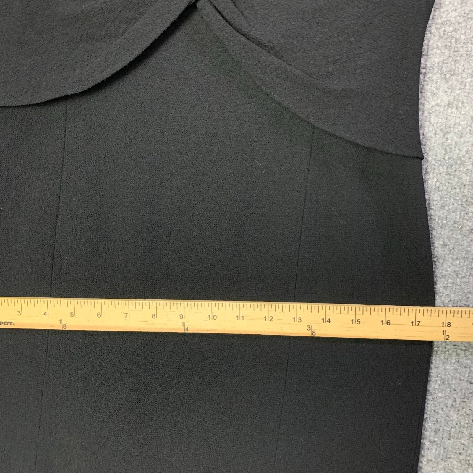 TORY BURCH 'Patrice' 100% Wool Crepe DRESS SIZE 2 BLACK