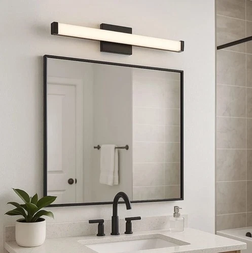 Maxim Lighting Spec 24" Wide Rectangular LED Bath Bar, 52002BK - Black - Picture 9 of 11