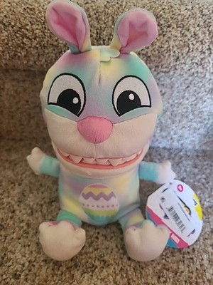 Chatter Chompers Easter Bunny Plush  Talking Toy Teeth Burps Laughs Funny Sings