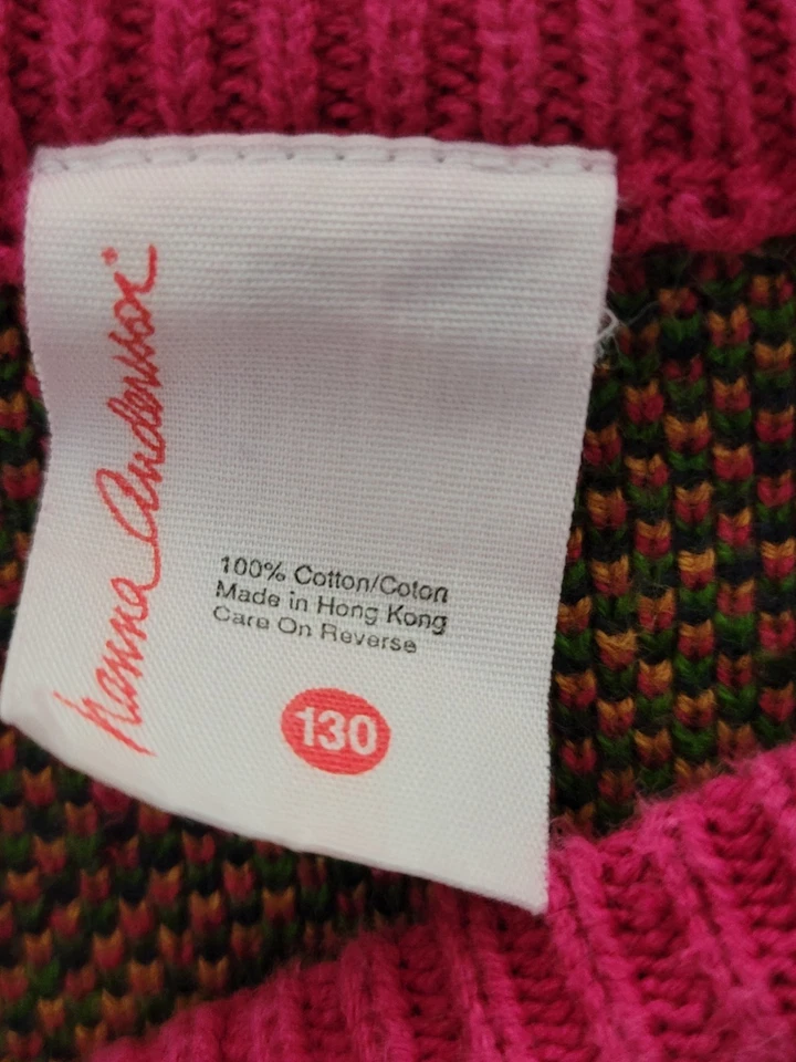 Suéter Pullover Floral Hanna Andersson De Colección Niñas Talla 8 | 130 Multicolor Nórdico Foto 3 de 4