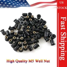 Motorcycle Rubber Well Nuts 5MM Metric Windshield For KT 1290 SUPER 2016-2017