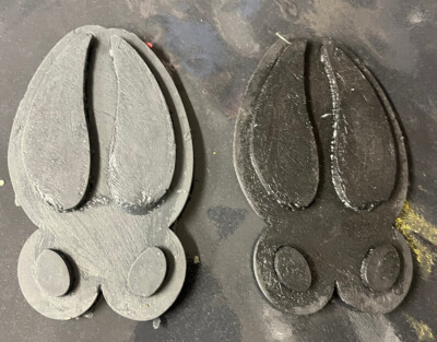 2x Concrete Cement Texture Deer track/print imprint Stamp Mat Inlay BORDER ART
